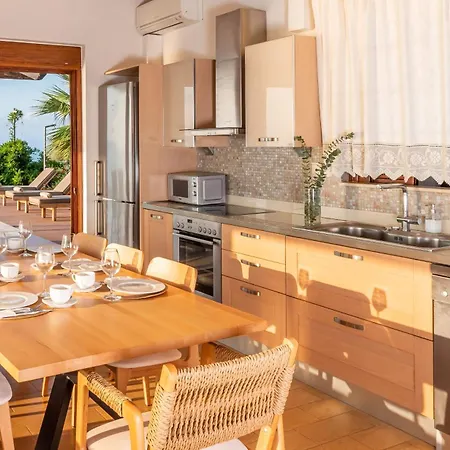 ヴィラ Iris Lefkada - Karavi With Private Sea Access シヴォタ