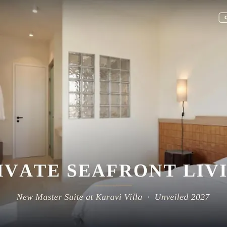 Seafront Karavi With Private Sea Access - Iris Lefkada Villa *