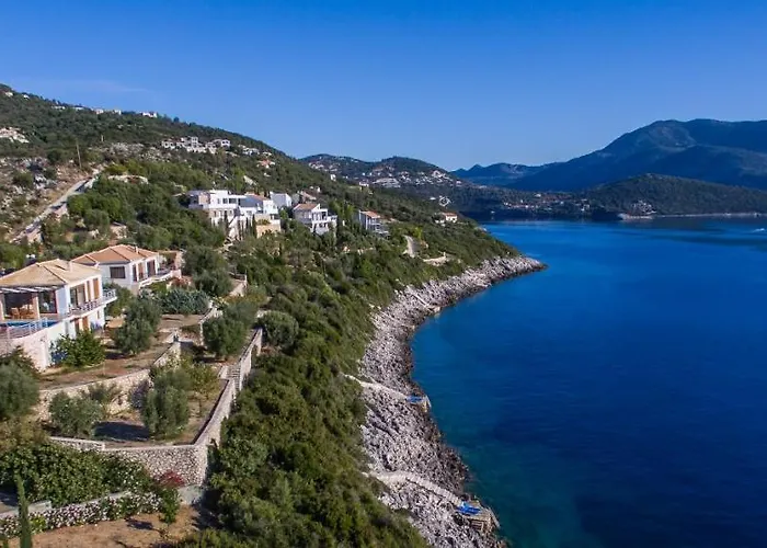 ヴィラ Seafront Karavi With Private Sea Access - Iris Lefkada シヴォタ