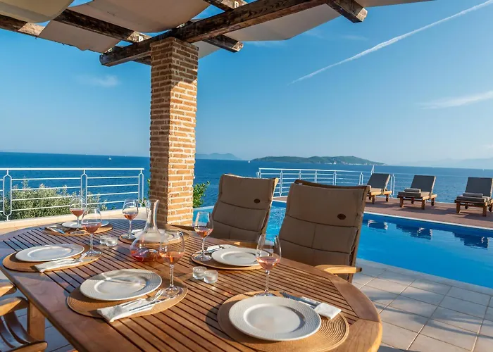 Iris Lefkada - Karavi With Private Sea Access