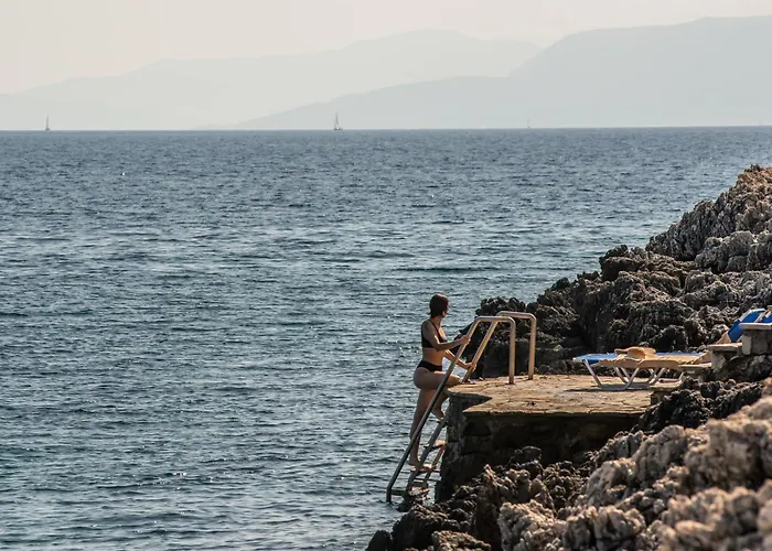 Seafront Karavi With Private Sea Access - Iris Lefkada ヴィラ